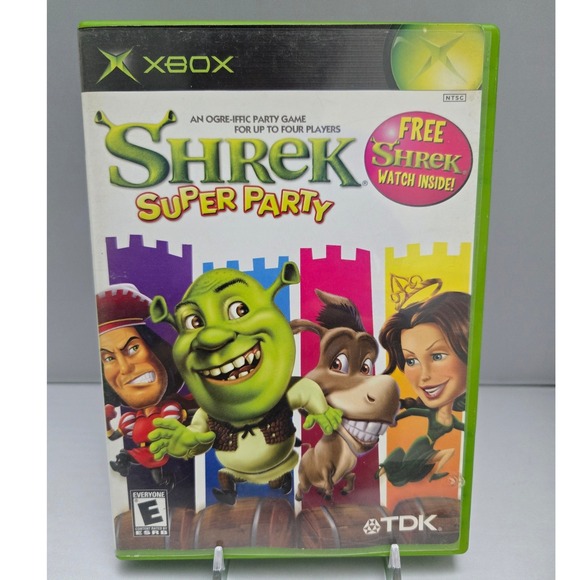 Xbox Other - Shrek Super Party 2002 - Microsoft Xbox - Original Case And Game Disc Working